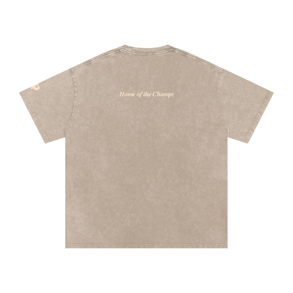 Unisex Champs Washed Oversized Cotton Tee
