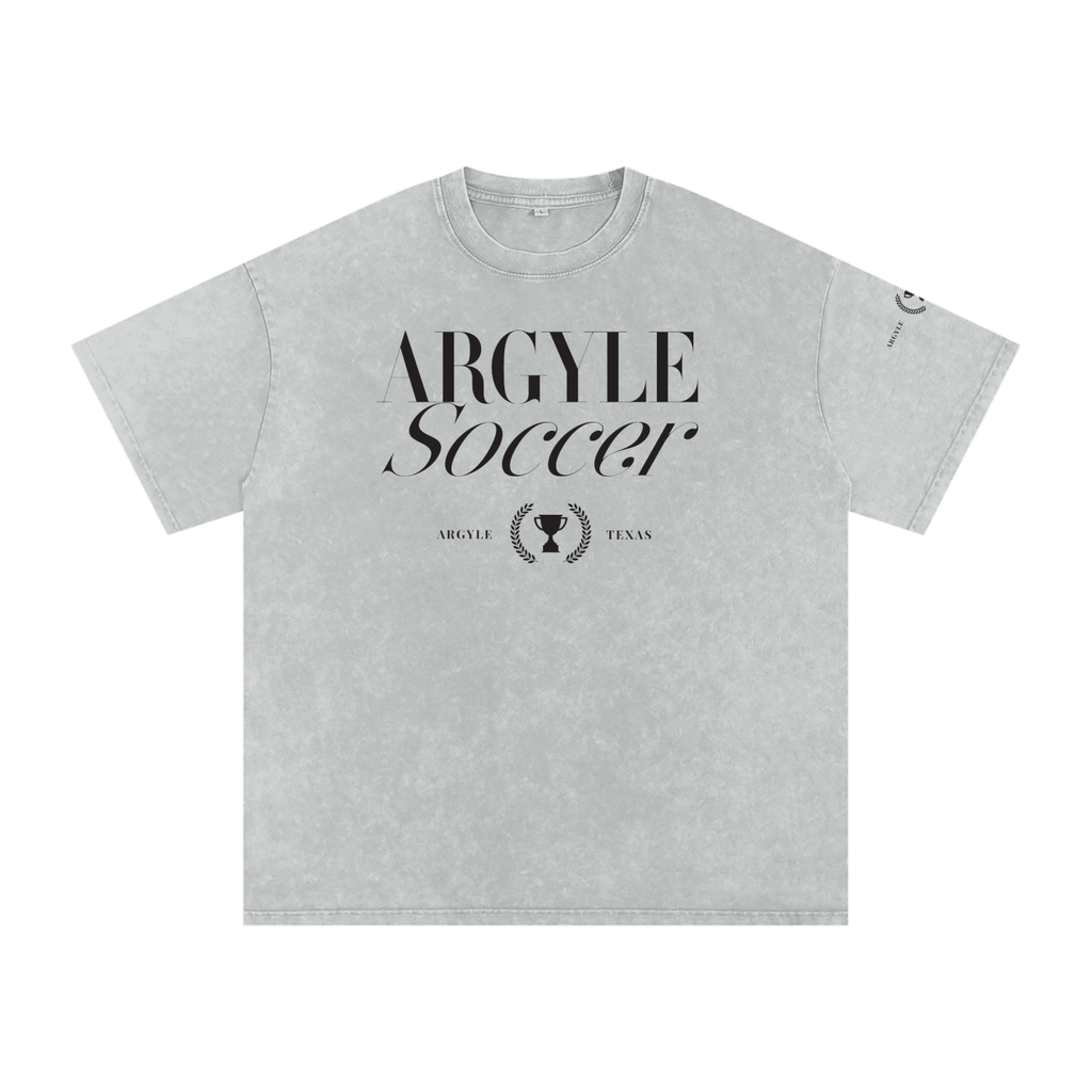 Argyle Soccer Washed Oversized Cotton Tee