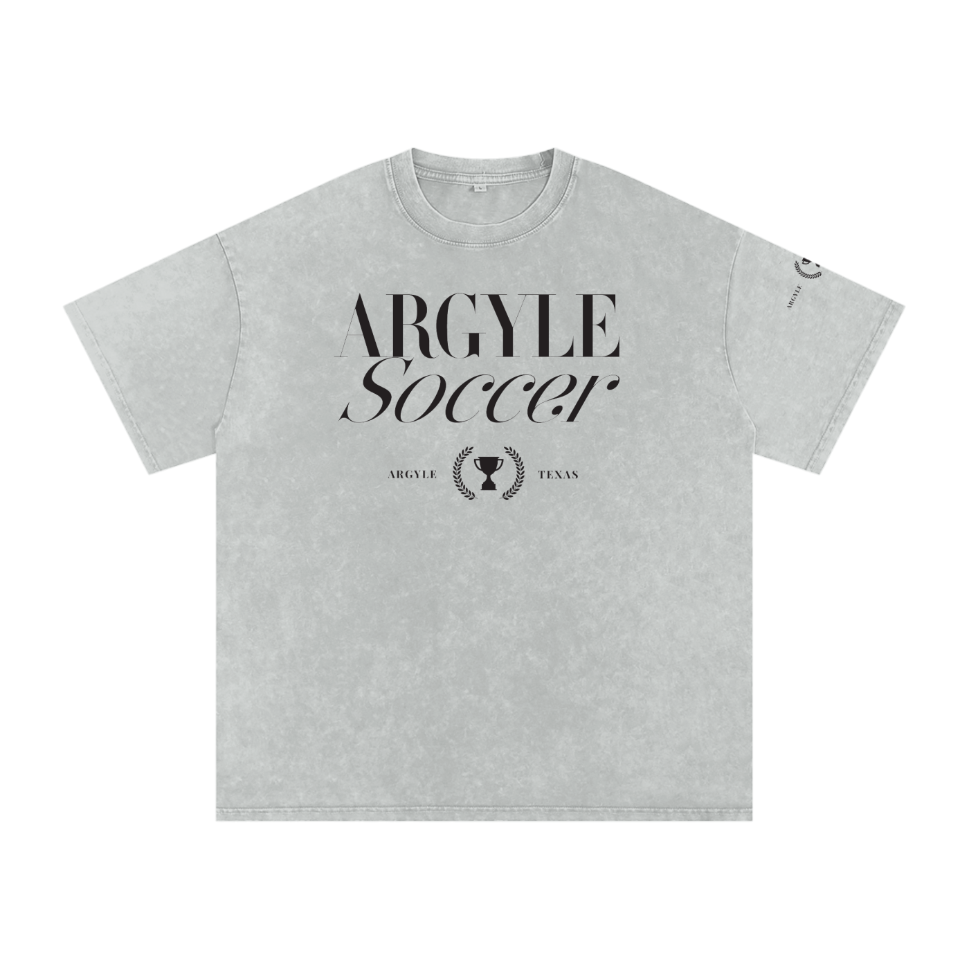 Argyle Soccer Washed Oversized Cotton Tee