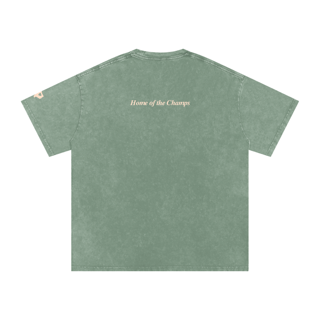 Unisex Champs Washed Oversized Cotton Tee