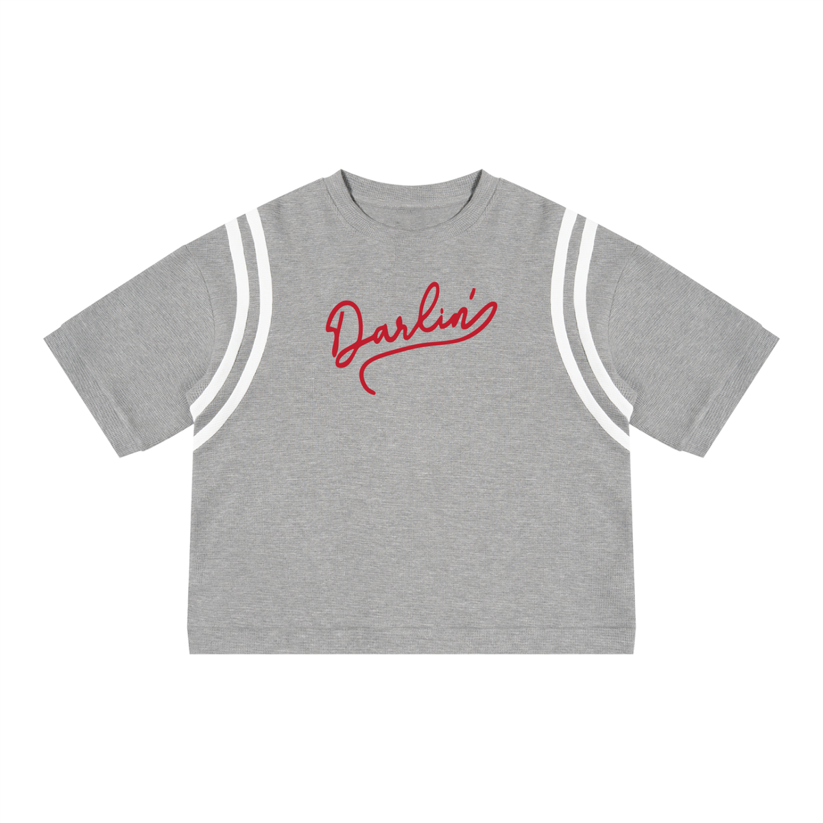 Darlin' Color Block Waffle Boxy Tee