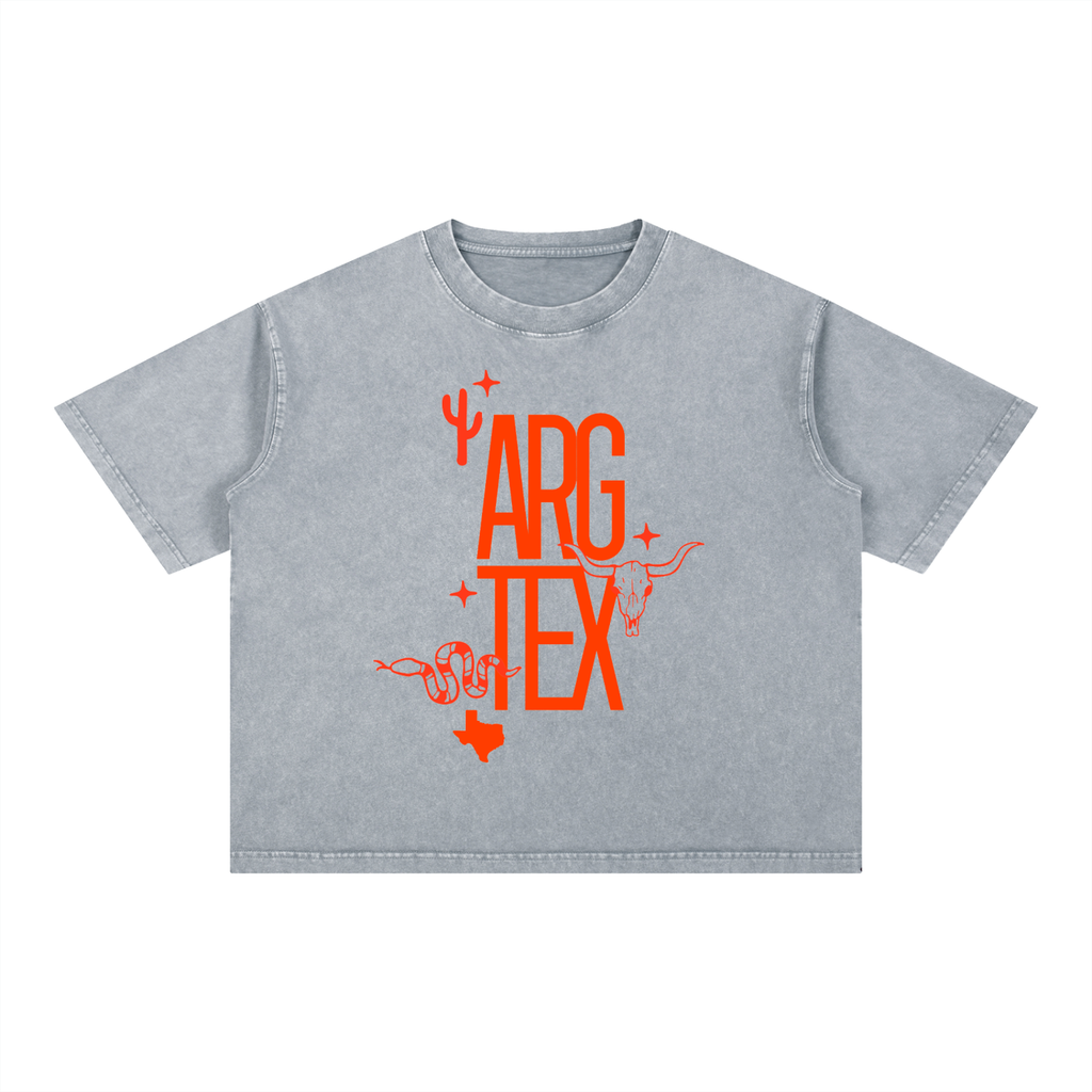 Argyle Local Mineral Wash Boxy Cotton Tee