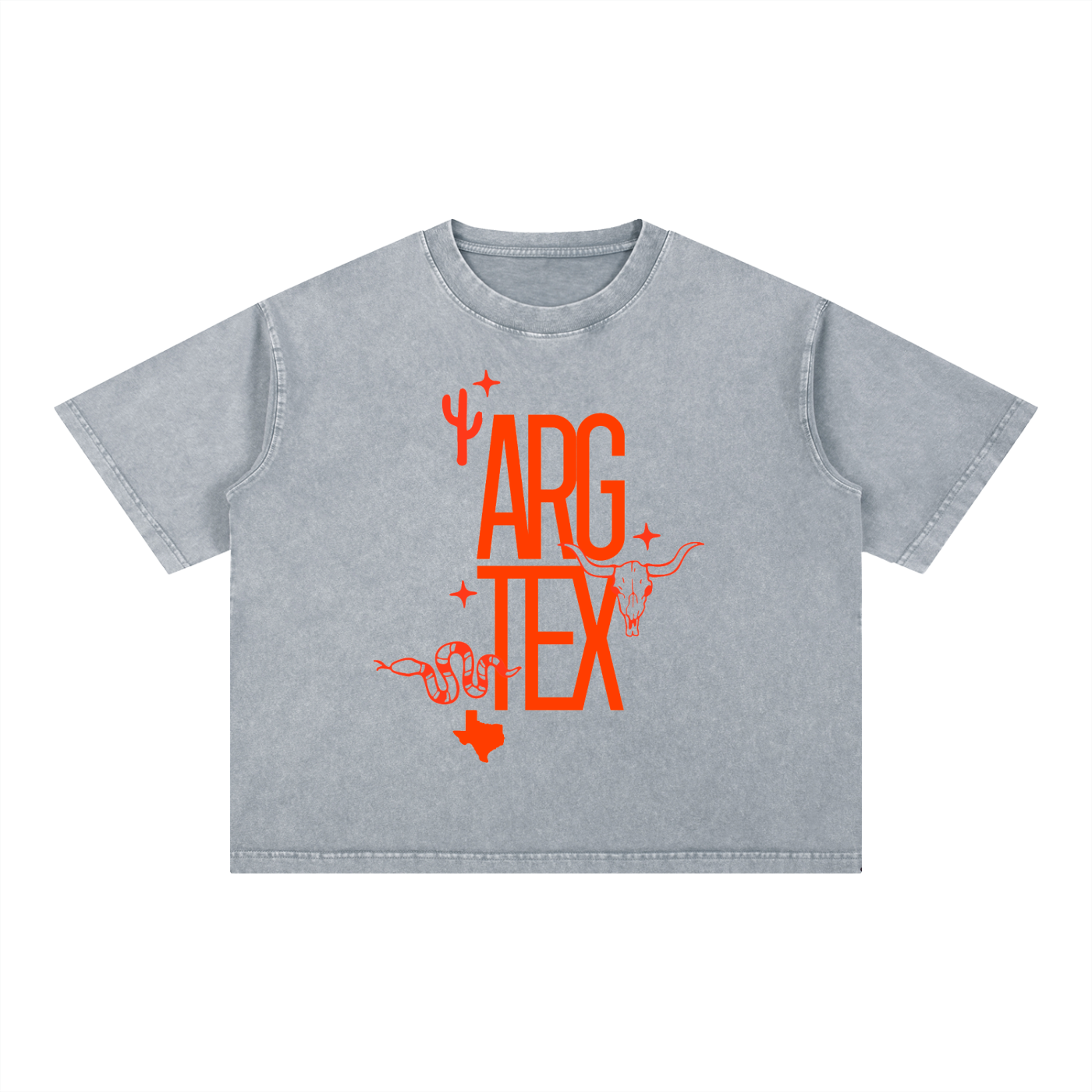 Argyle Local Mineral Wash Boxy Cotton Tee