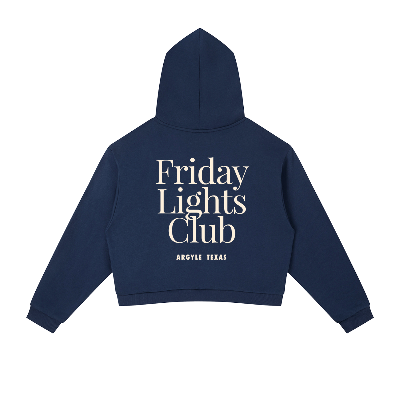 Womens Friday Lights Stripe Cropped Hoodie