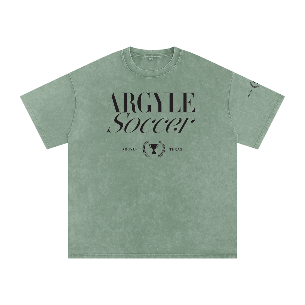 Argyle Soccer Washed Oversized Cotton Tee