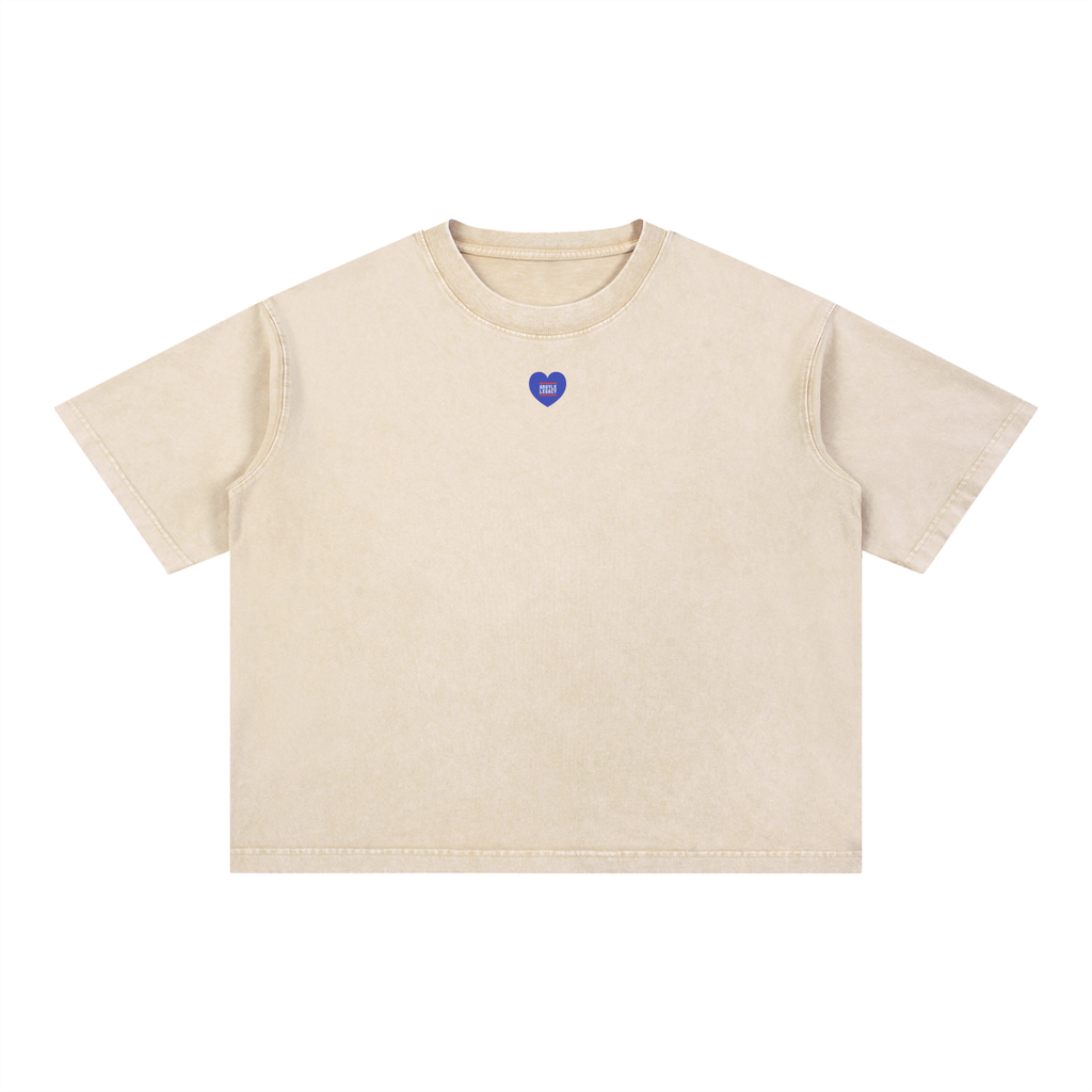 Argyle Volleyball Mineral Wash Boxy Cotton Tee