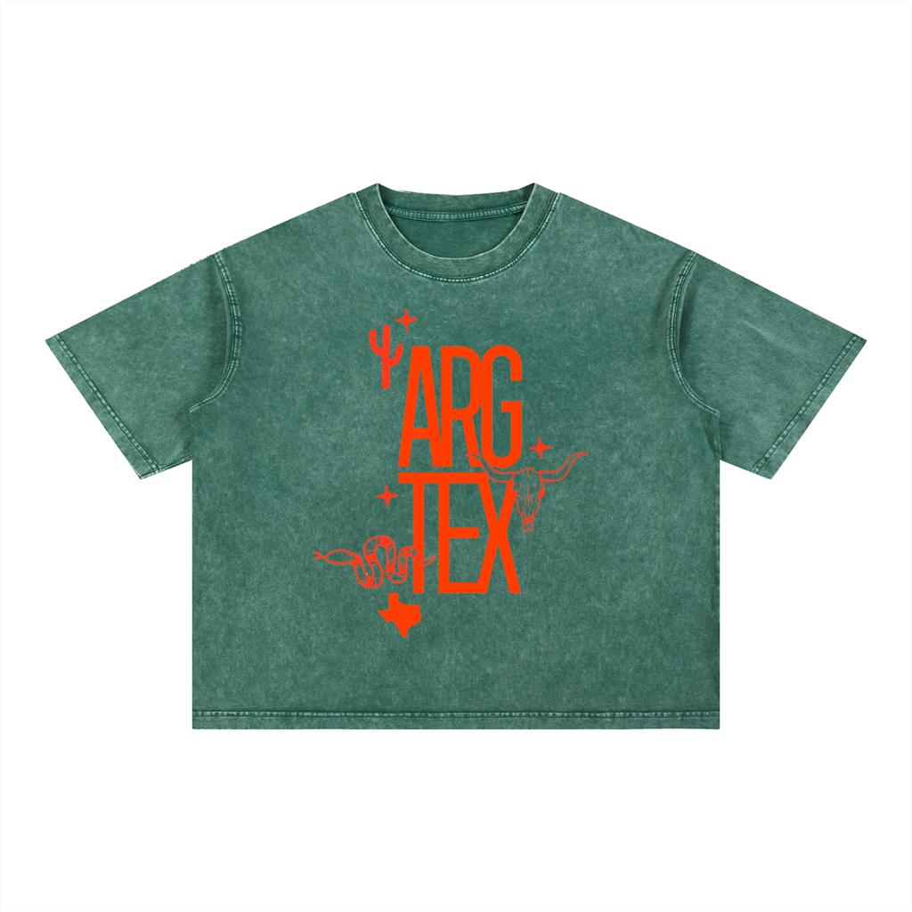 Argyle Local Mineral Wash Boxy Cotton Tee
