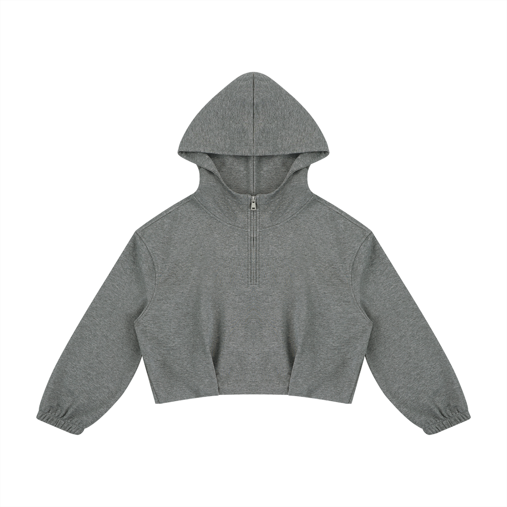 Moms Social Club Boxy Quarter-Zip Hoodie