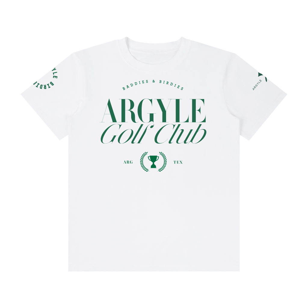 Argyle Birdie Club Crew Neck Cotton Tee