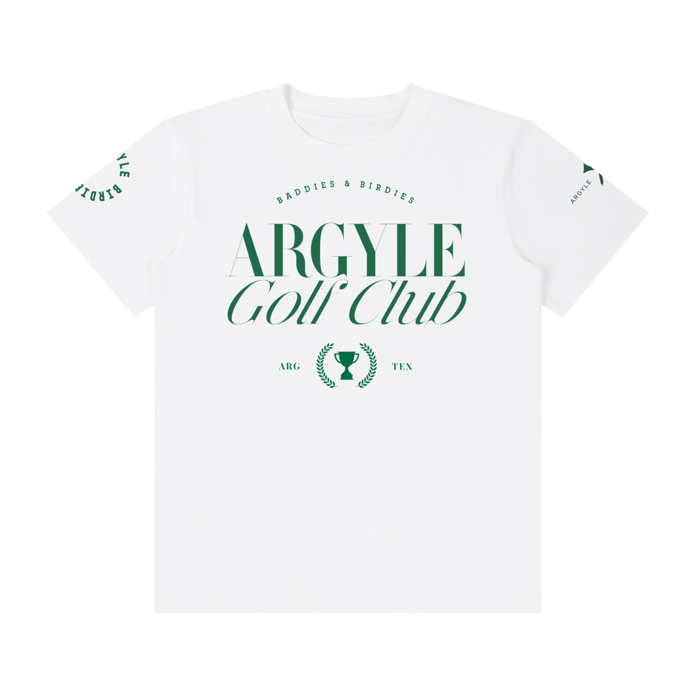 Argyle Birdie Club Crew Neck Cotton Tee