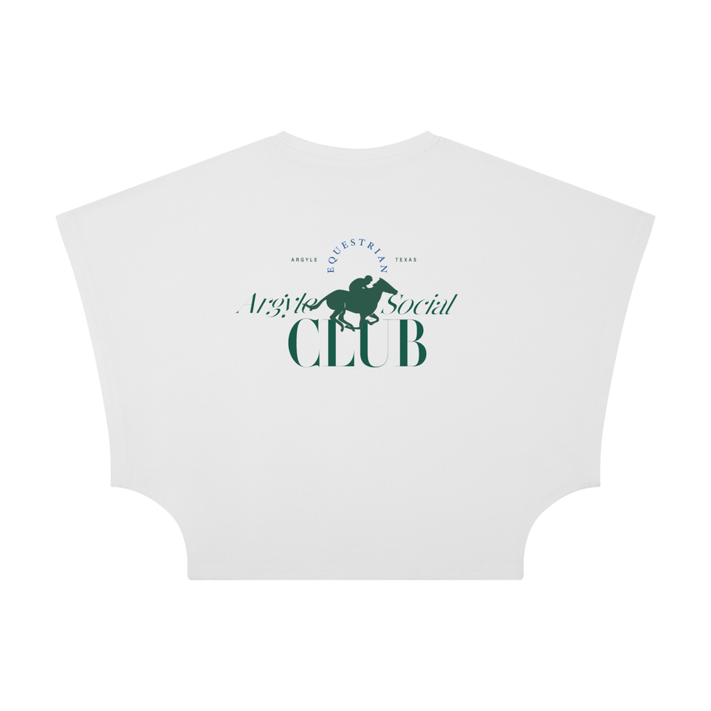 Womens Social Club Cropped Dolman T-Shirt
