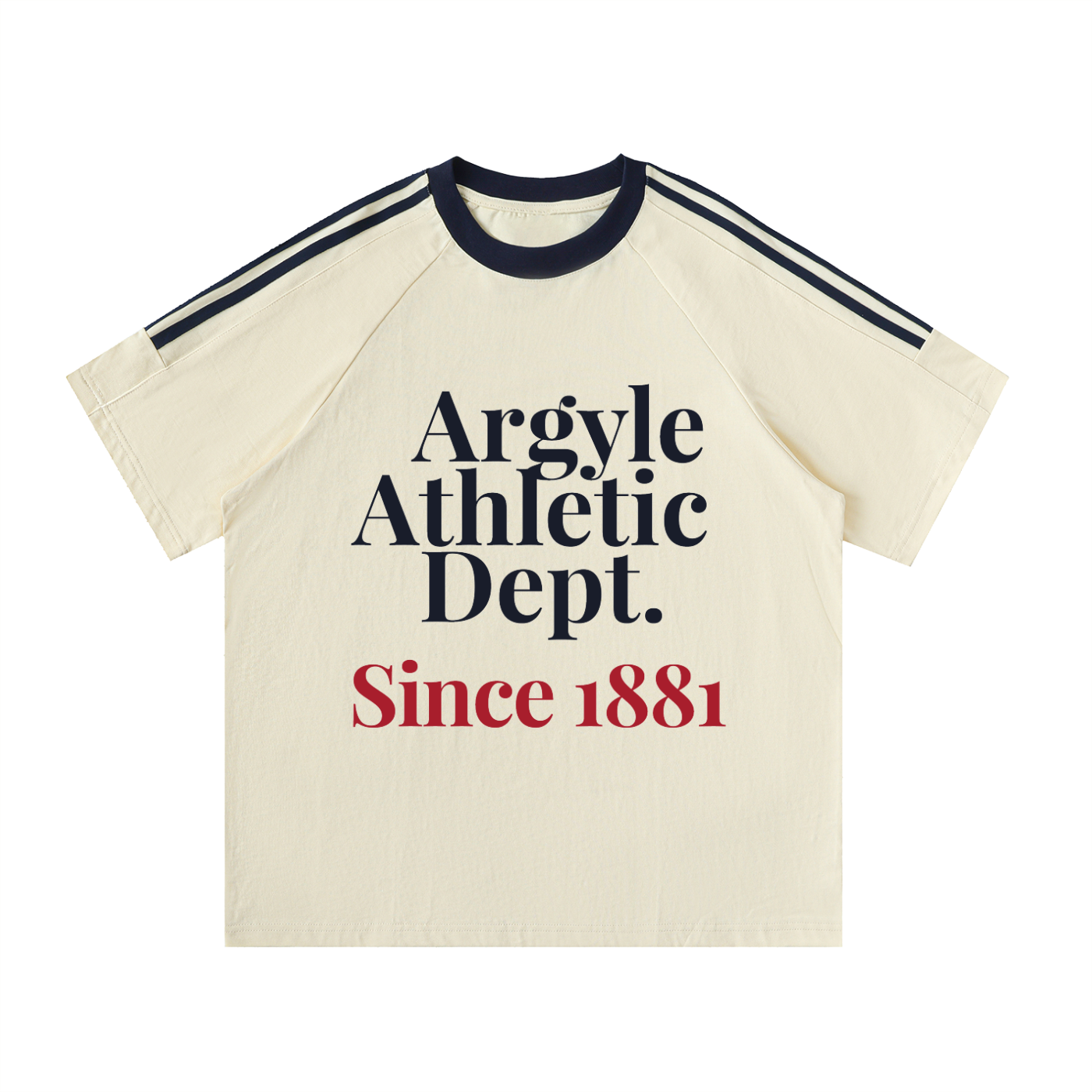 Unisex Argyle Athletic Dept Crewneck Cotton Tee