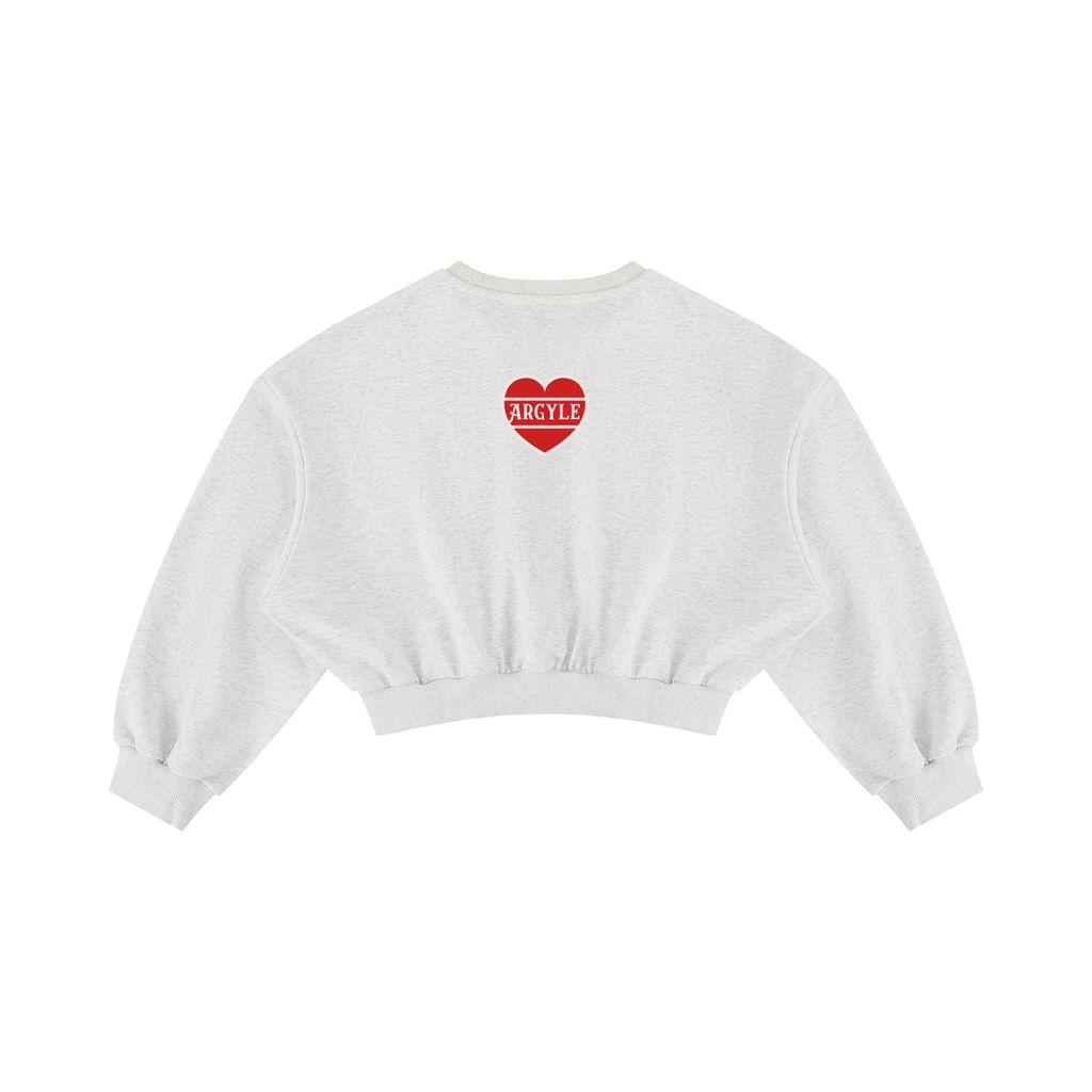 Womens Darlin Boxy Cropped Crewneck