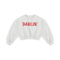 Womens Darlin Boxy Cropped Crewneck