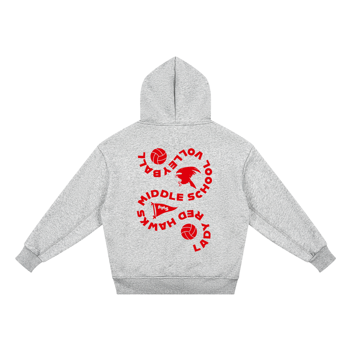 Youth AMS Redhawks Volleyball Hoodie