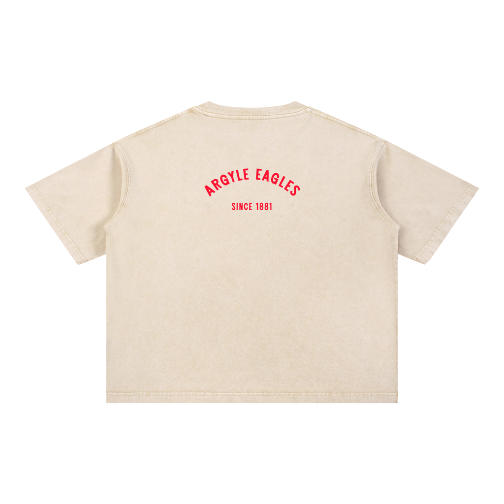 Argyle Eagles Mineral Wash Boxy Cotton Tee