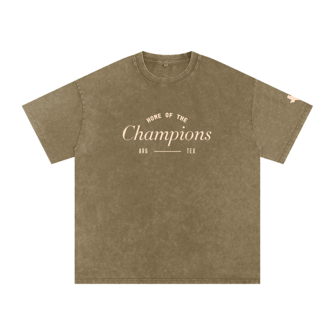 Unisex Champs Washed Oversized Cotton Tee