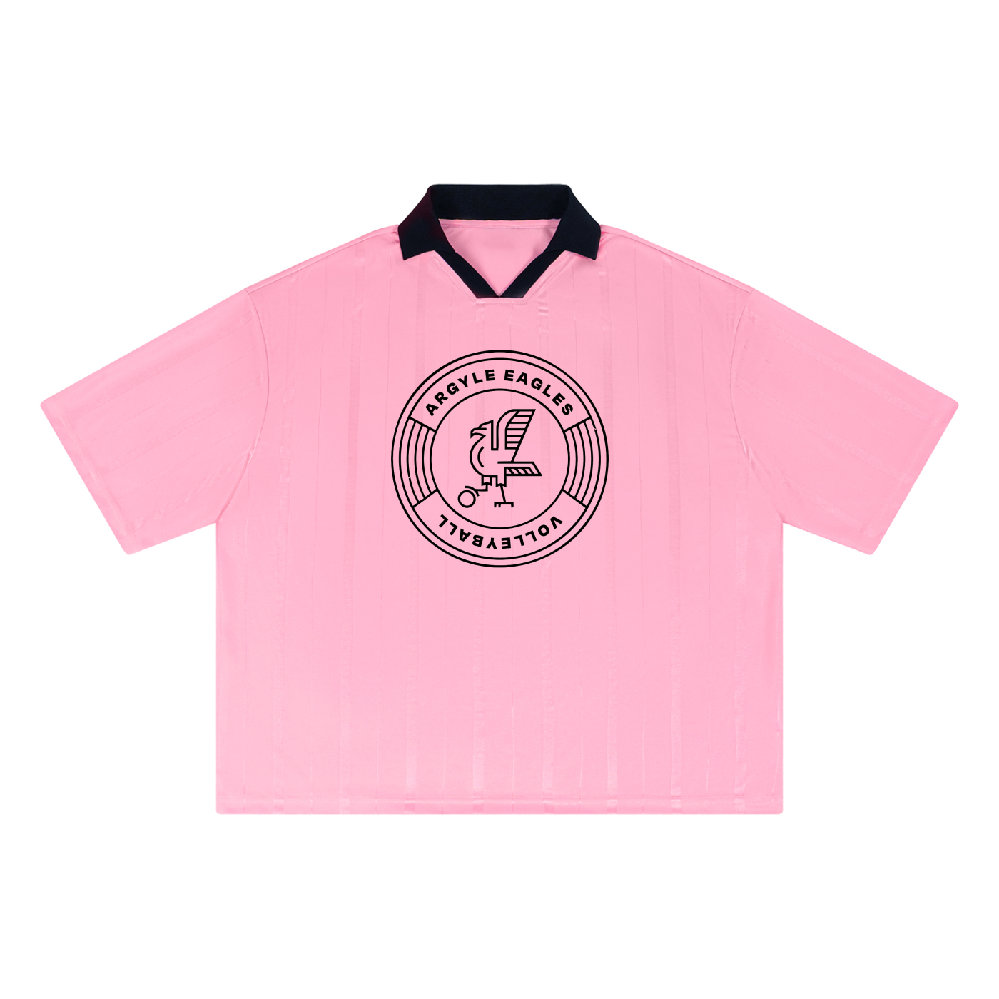 Womens Volleyball Striped Boxy Jersey