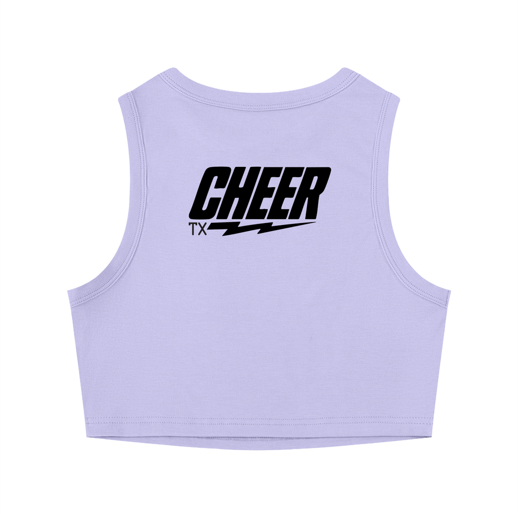 Womens TX Cheer Tight Crewneck Crop Tank Top