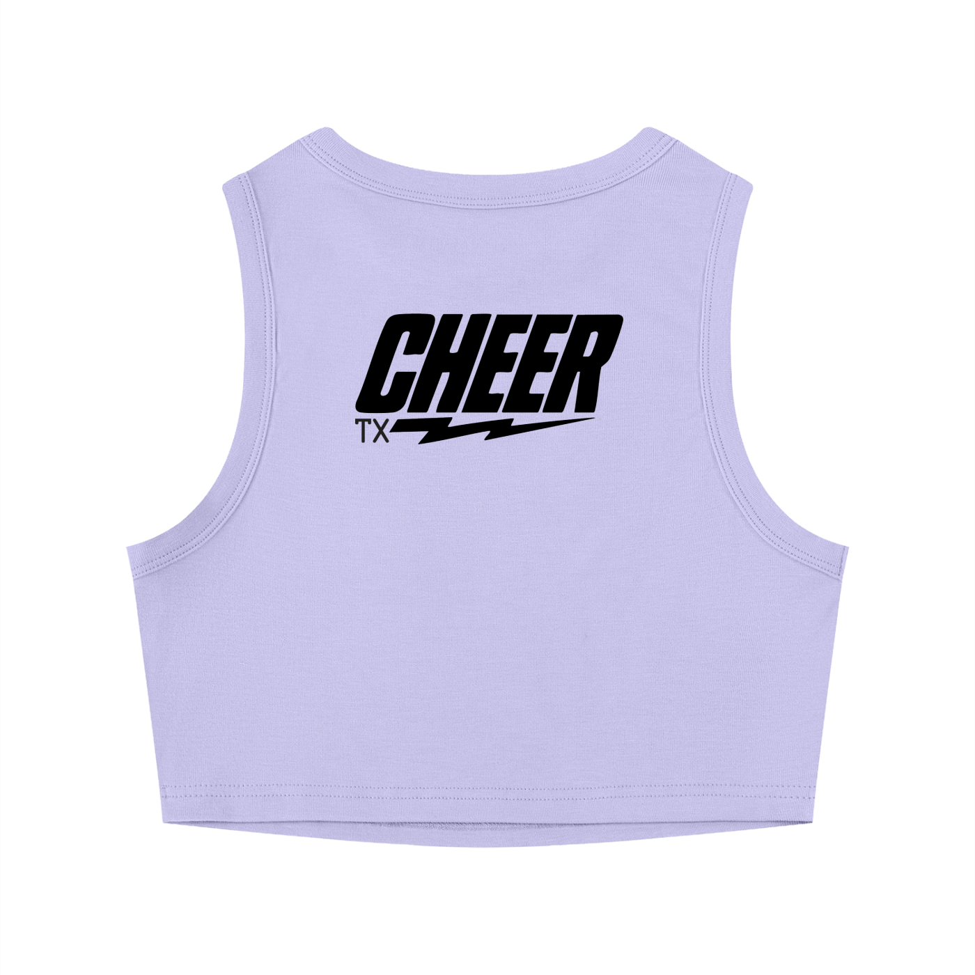 Womens TX Cheer Tight Crewneck Crop Tank Top