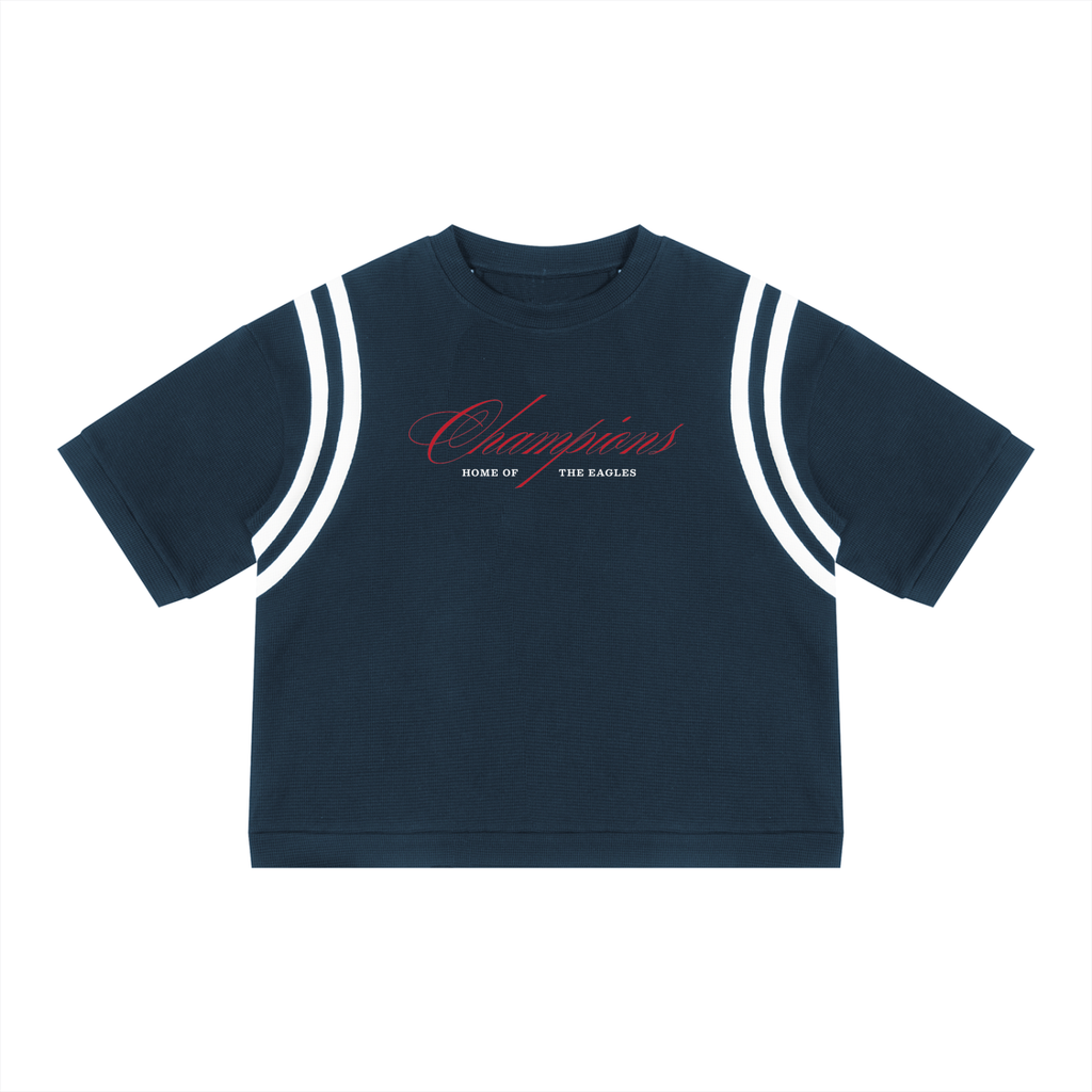 Argyle Eagles Color Block Boxy Tee
