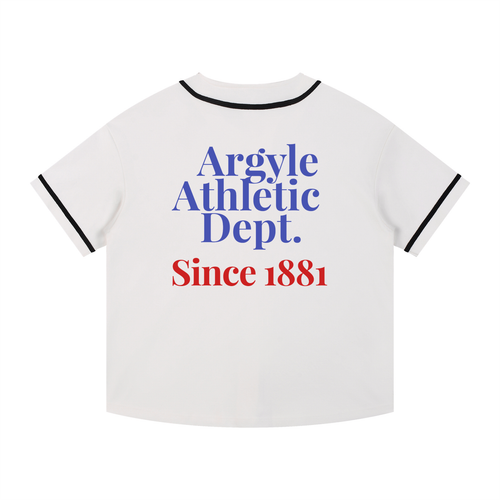 Argyle Athletics Piped Button-Up Jersey