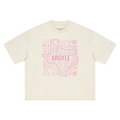 Womens Argyle Boxy Oversized Tee