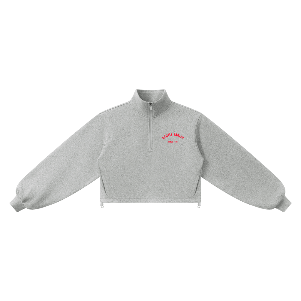 Womens Argyle Eagles Quarter Zip Sweatshirt
