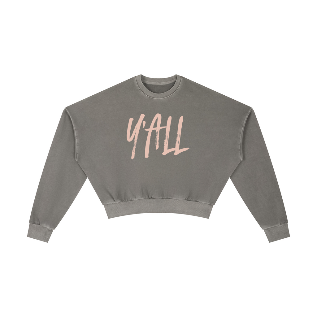 Vintage Washed Cropped Sweatshirt