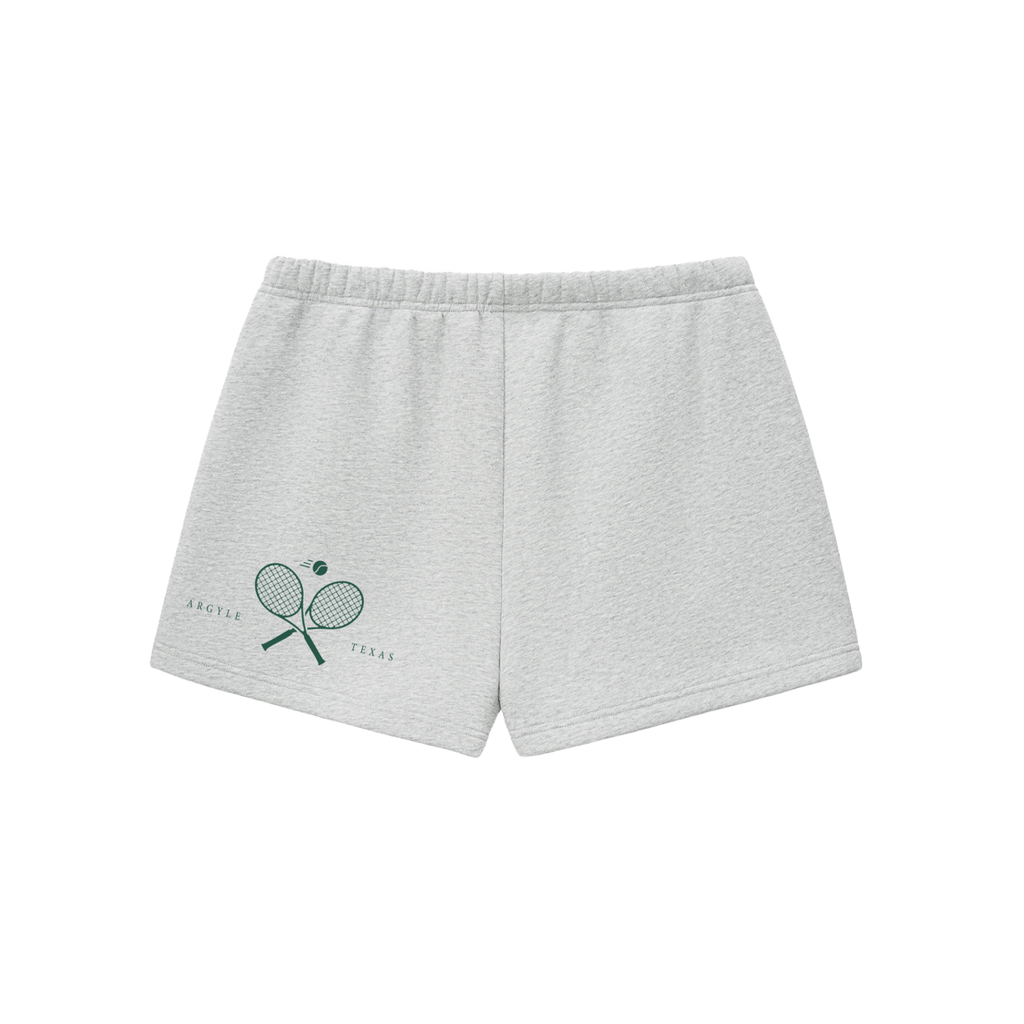 Womens Tennis Fleece Drawstring Sweatshorts