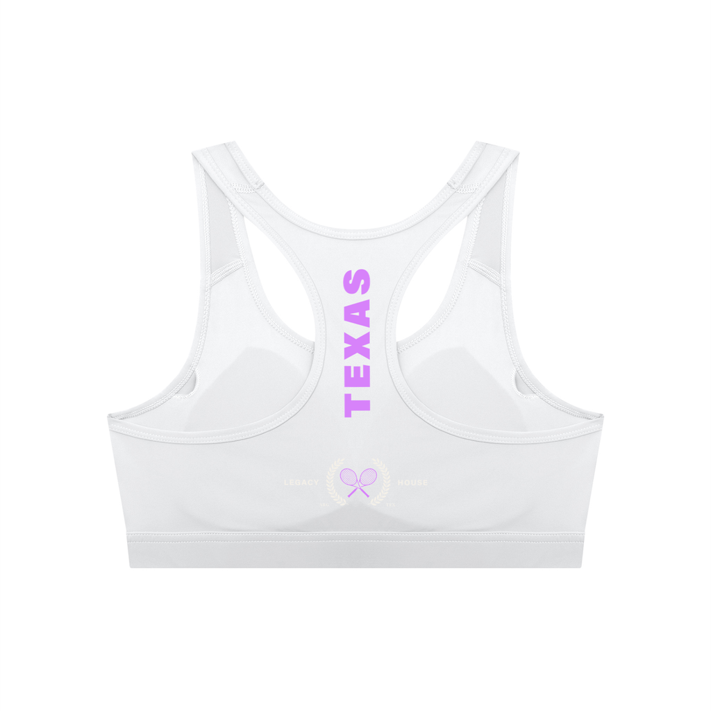 Womens Tennis Cropped Sports Bra
