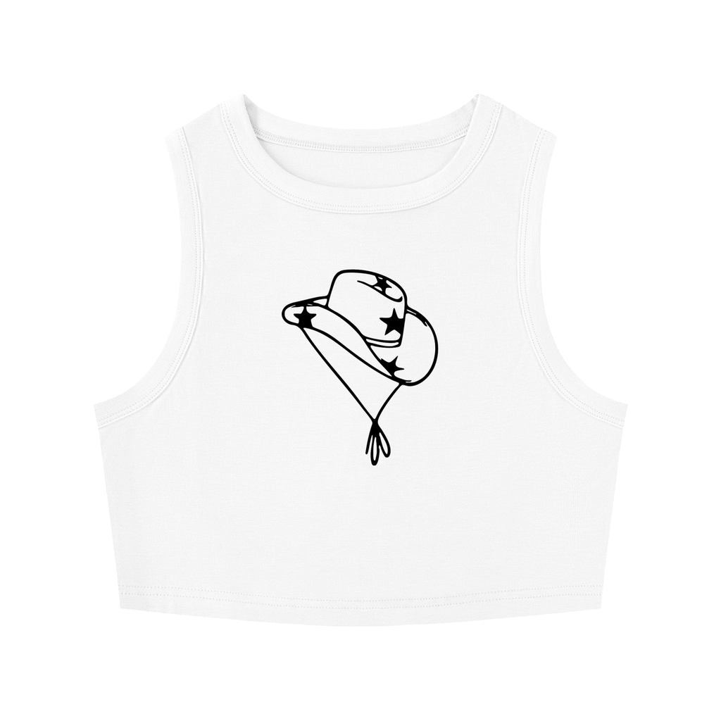 Womens TX Cheer Tight Crewneck Crop Tank Top