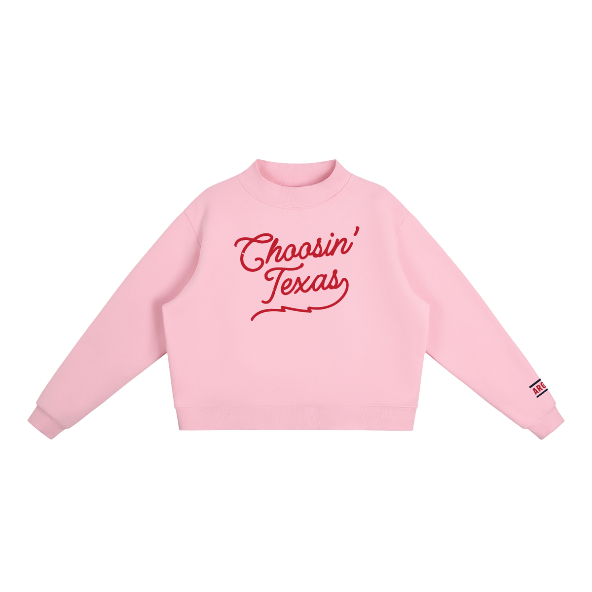 Choosin Texas Fleece Mock Crew Sweatshirt