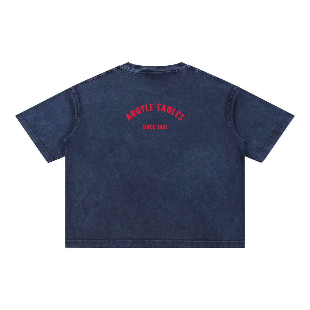 Argyle Eagles Mineral Wash Boxy Cotton Tee