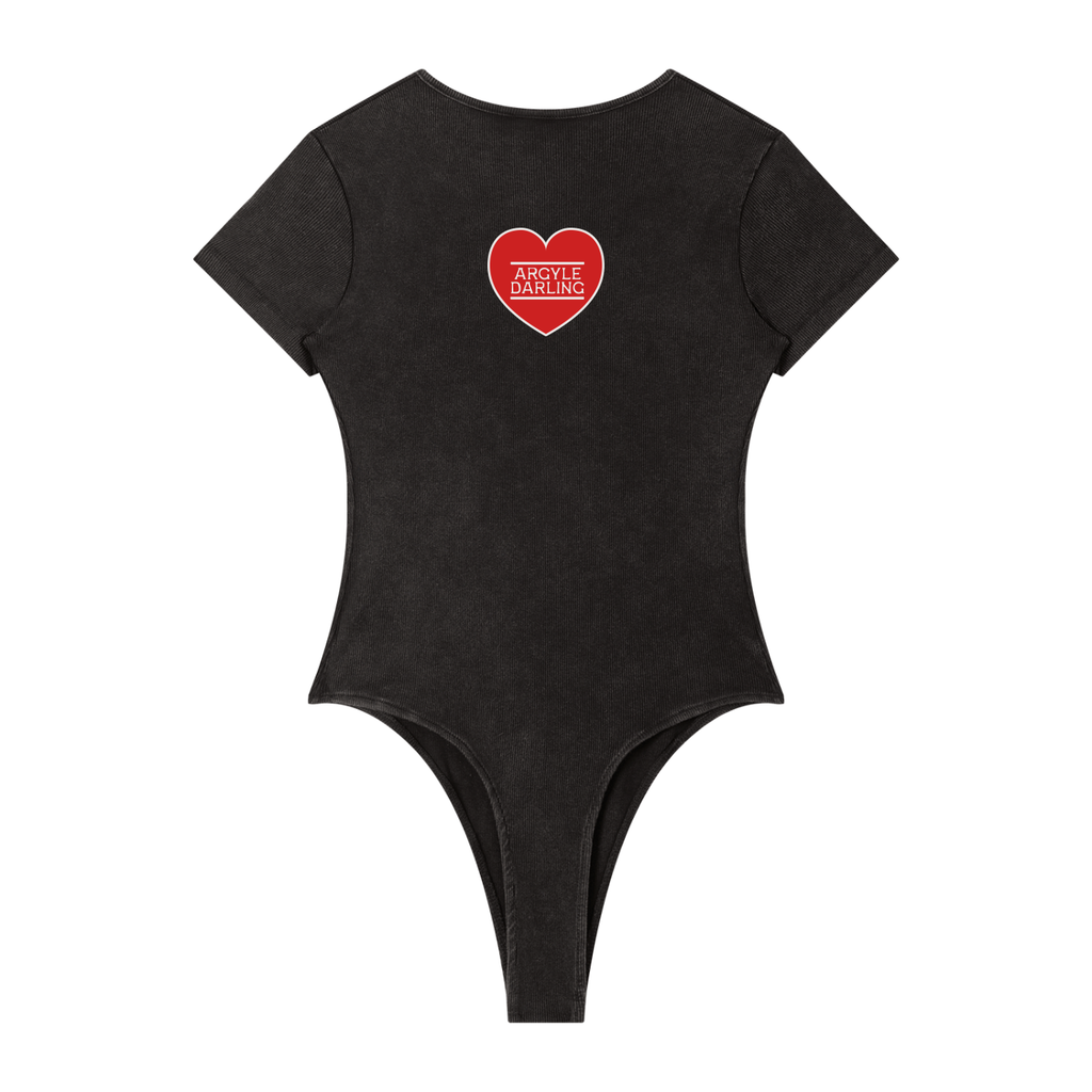 Womens Mineral Wash Crewneck Bodysuit