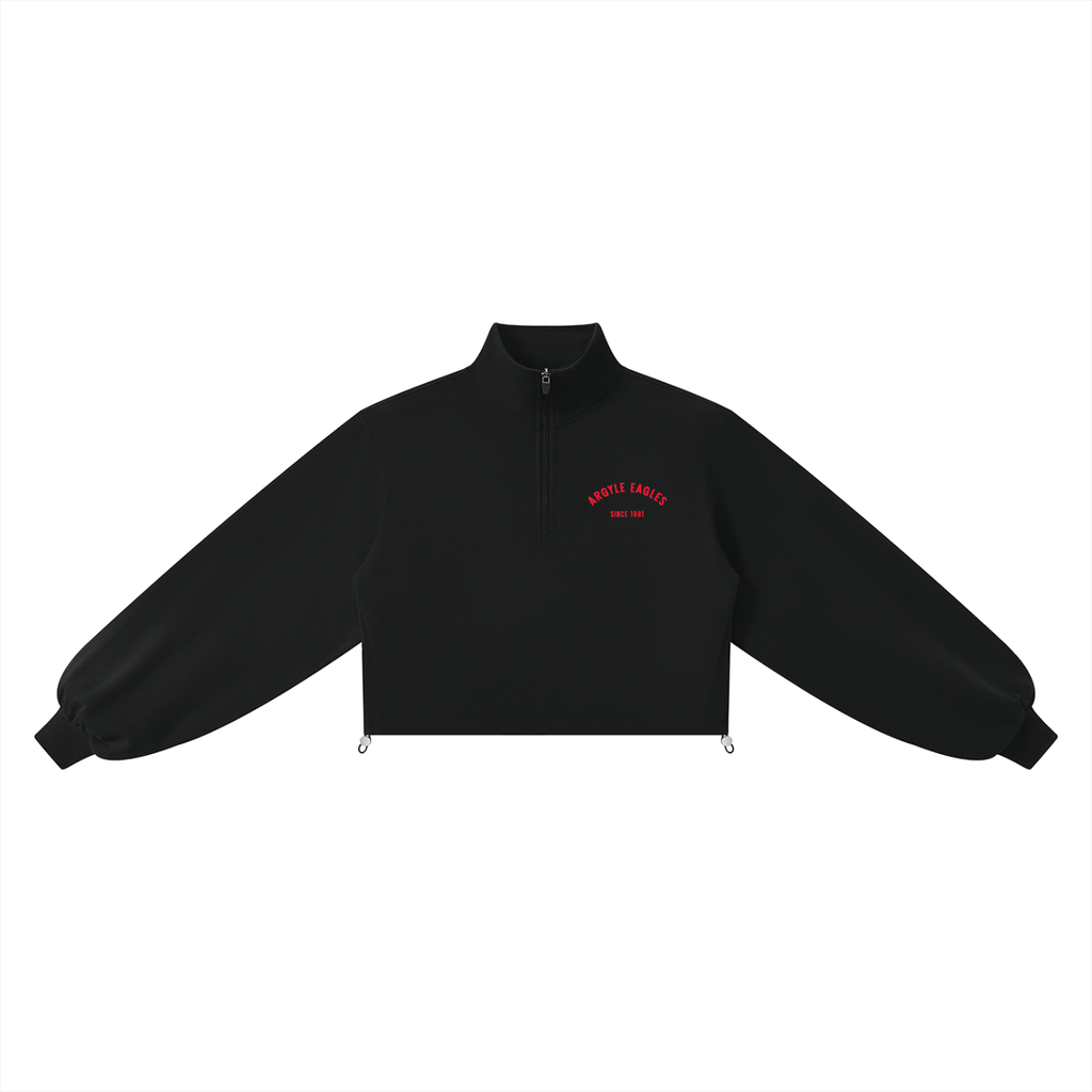 Womens Argyle Eagles Quarter Zip Sweatshirt
