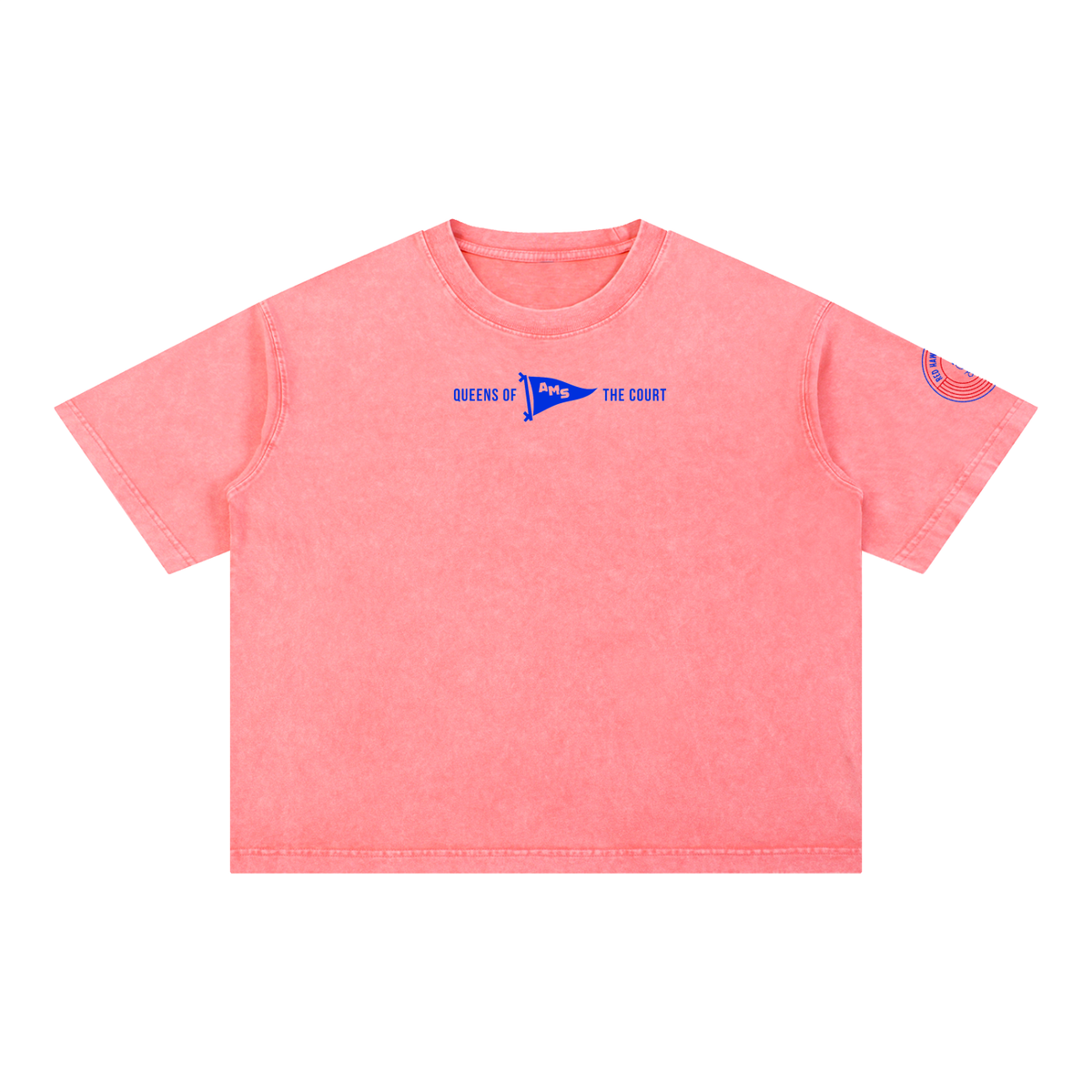 Womens AMS Volleyball Wash Boxy Cotton T-Shirt