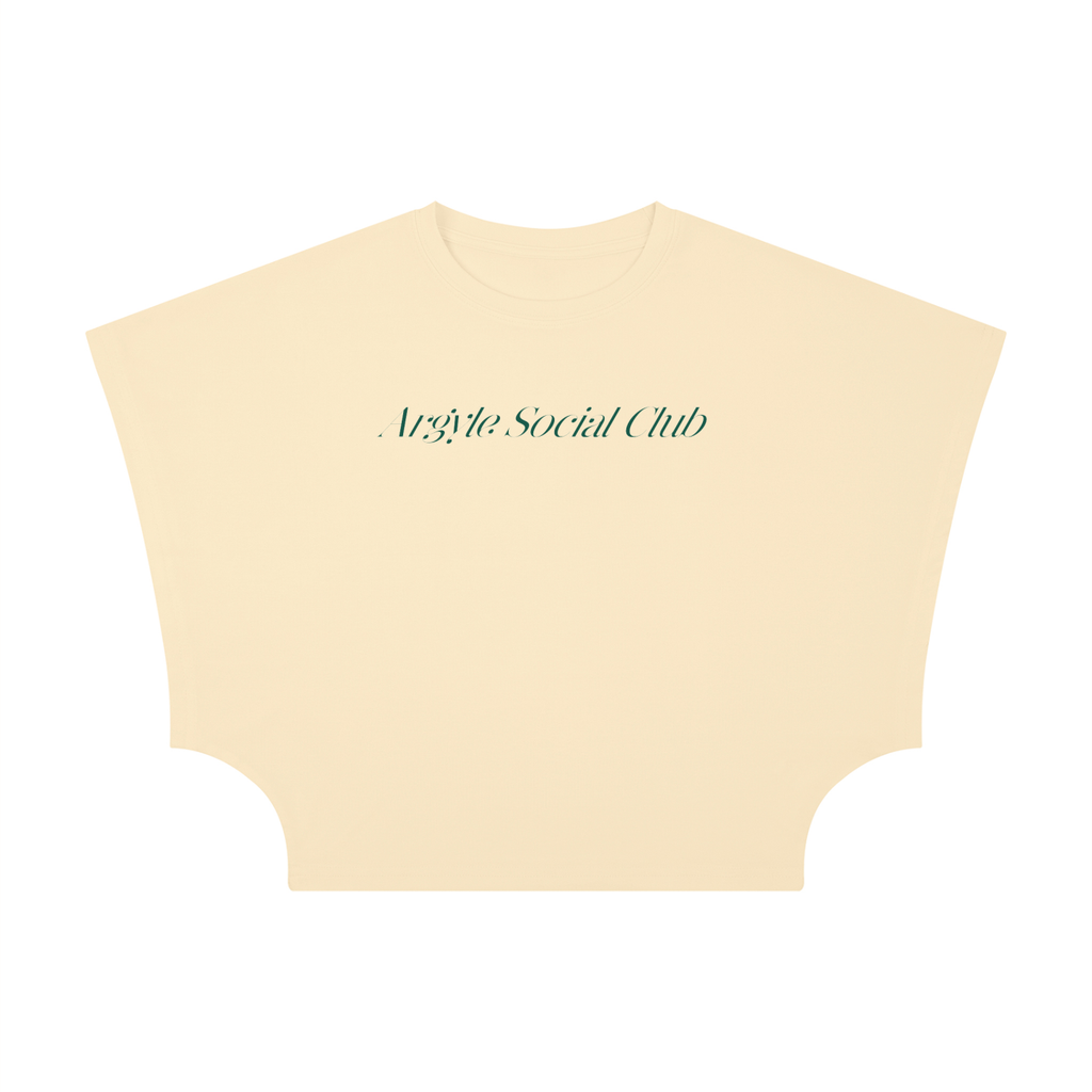 Womens Social Club Cropped Dolman T-Shirt