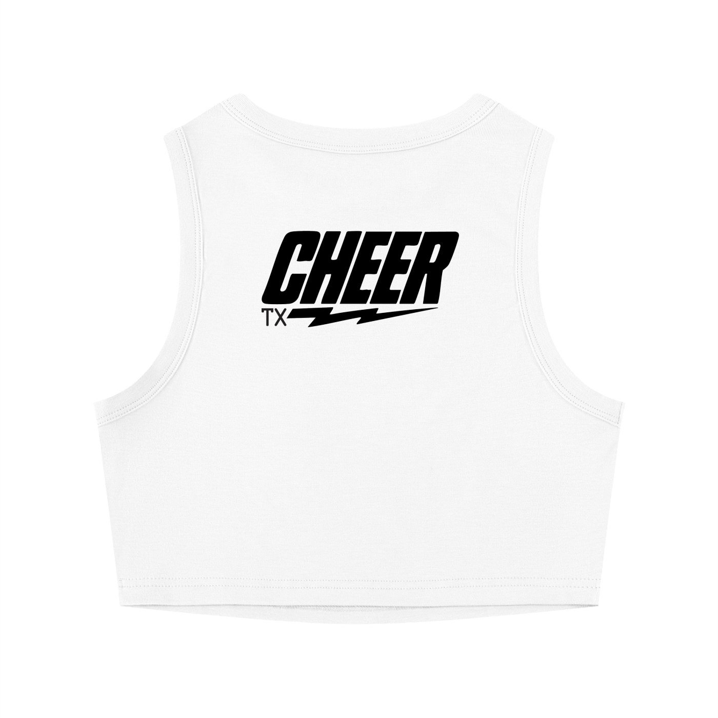 Womens TX Cheer Tight Crewneck Crop Tank Top