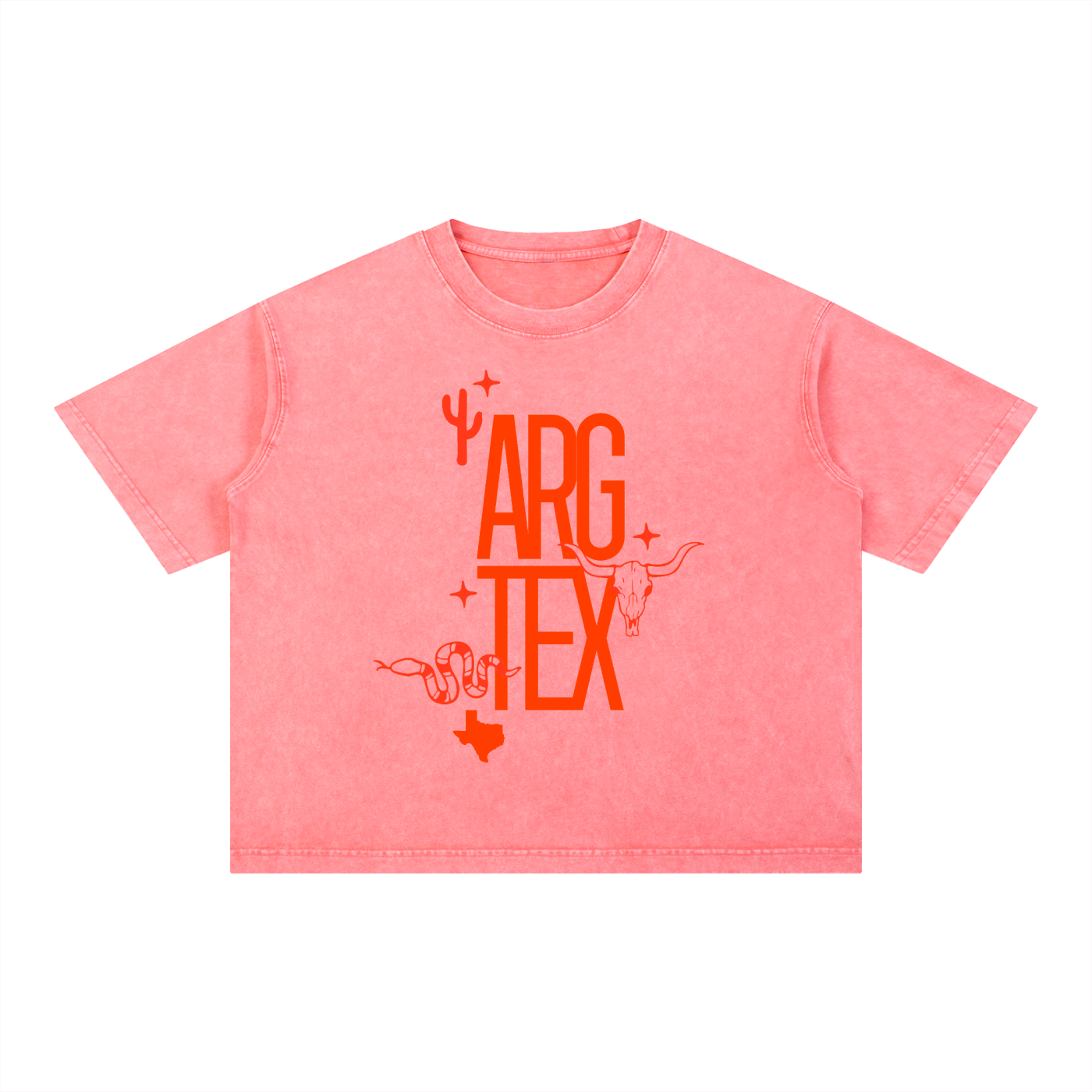 Argyle Local Mineral Wash Boxy Cotton Tee