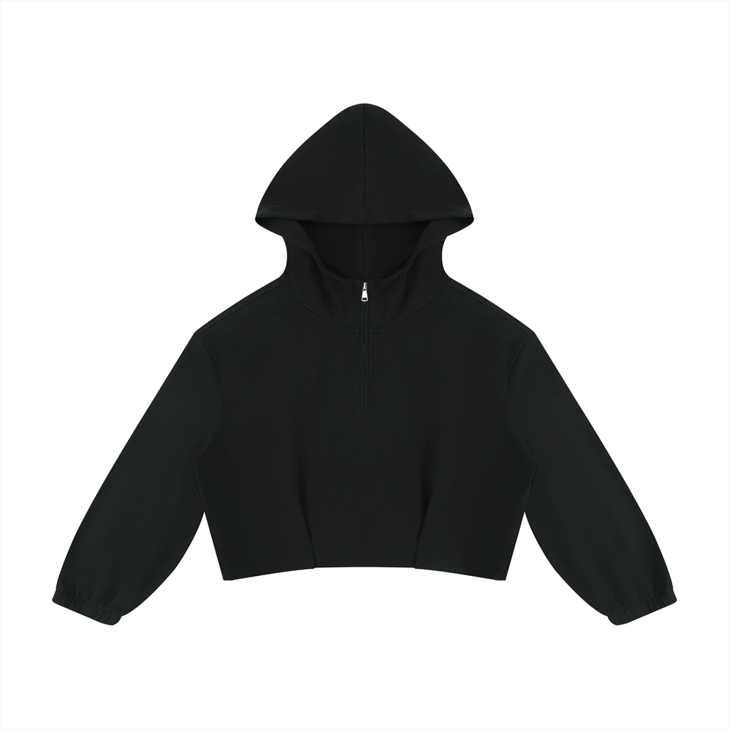 Moms Social Club Boxy Quarter-Zip Hoodie