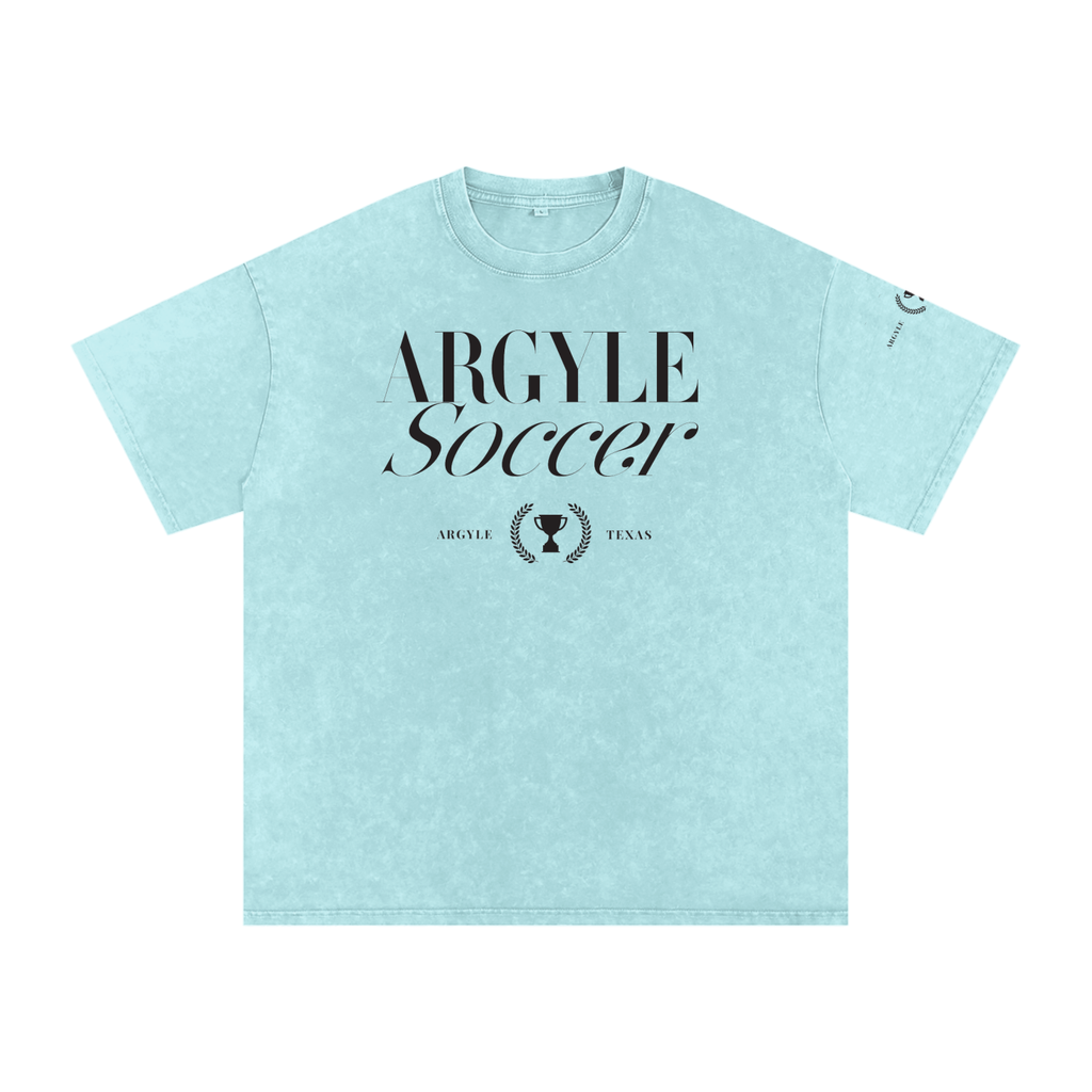 Argyle Soccer Washed Oversized Cotton Tee
