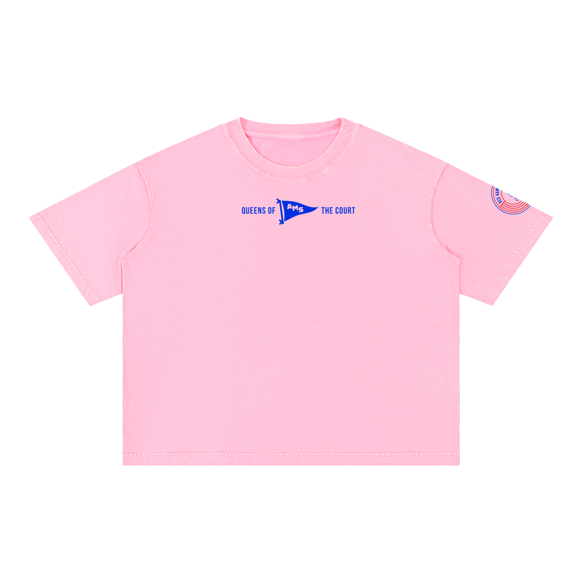 Womens AMS Volleyball Wash Boxy Cotton T-Shirt