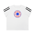Womens AMS Volleyball Varsity Stripe T-Shirt