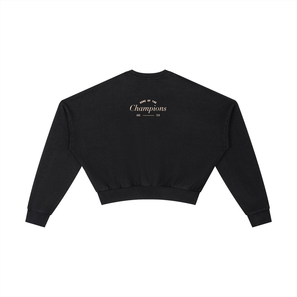 Vintage Washed Cropped Sweatshirt