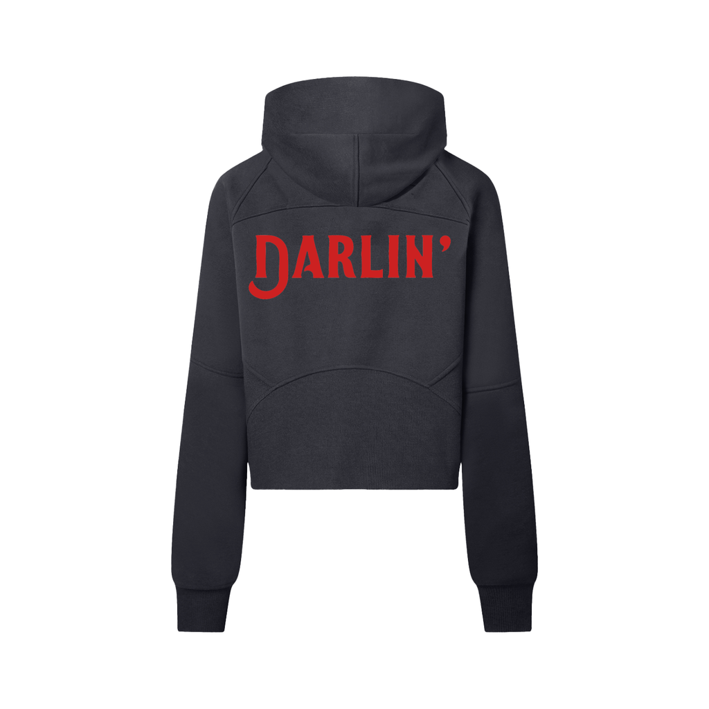 Womens Darlin' Cropped Half-Zip Hoodie