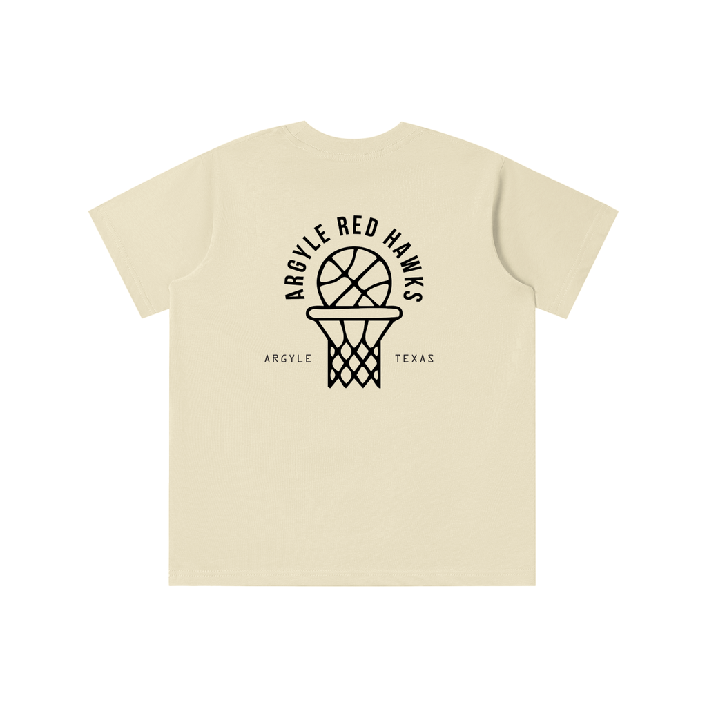Youth Red Hawk Hoops Tee