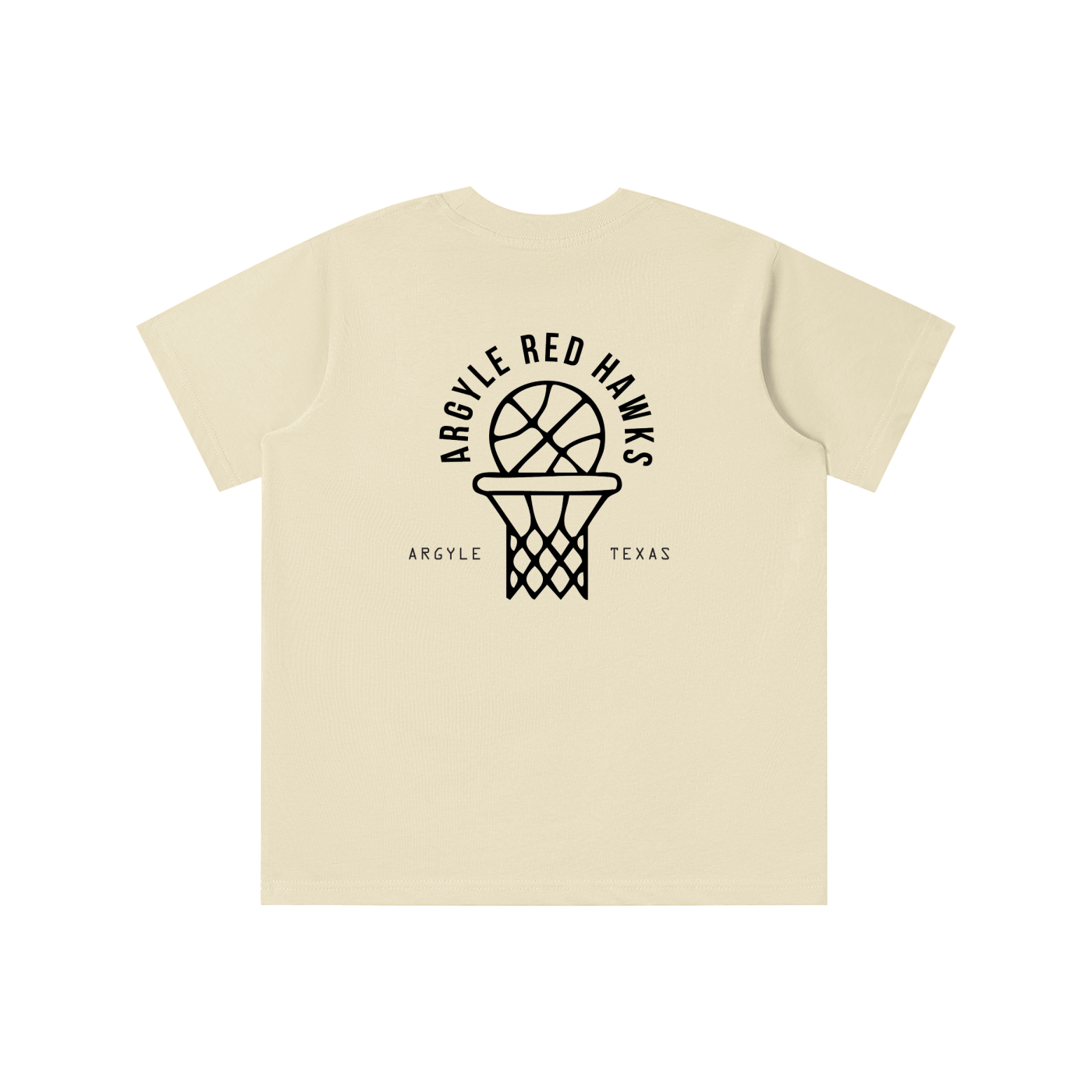 Youth Red Hawk Hoops Tee