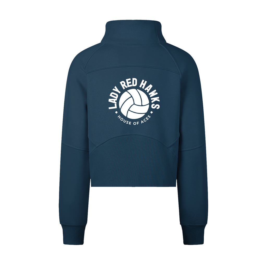 Womens AMS Volleyball Super Fan Half-Zip Sweatshirt