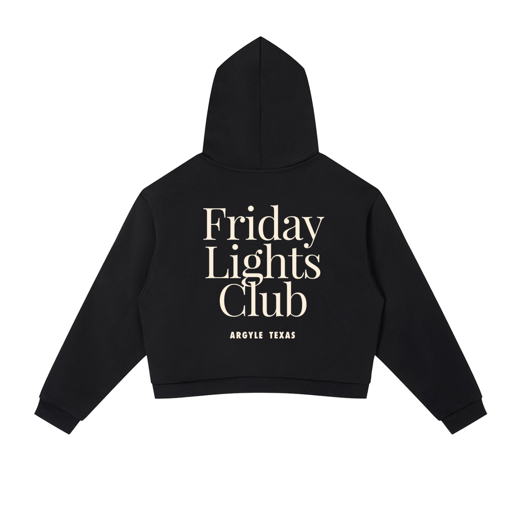 Womens Friday Lights Stripe Cropped Hoodie